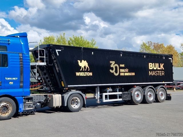 مقطورة نصف قلابة WIELTON Alu-Kastenmulde 51m³  BULK Master BLACK Edition