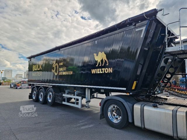 مقطورة نصف قلابة WIELTON Alu-Kastenmulde 51m³  BULK Master BLACK Edition