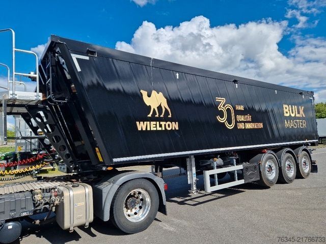 مقطورة نصف قلابة WIELTON Alu-Kastenmulde 51m³  BULK Master BLACK Edition