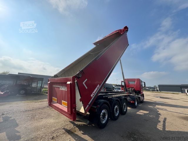 Semi-remorque benne SCHMITZ CARGOBULL SKI 24, Alumulde, guter Zustand