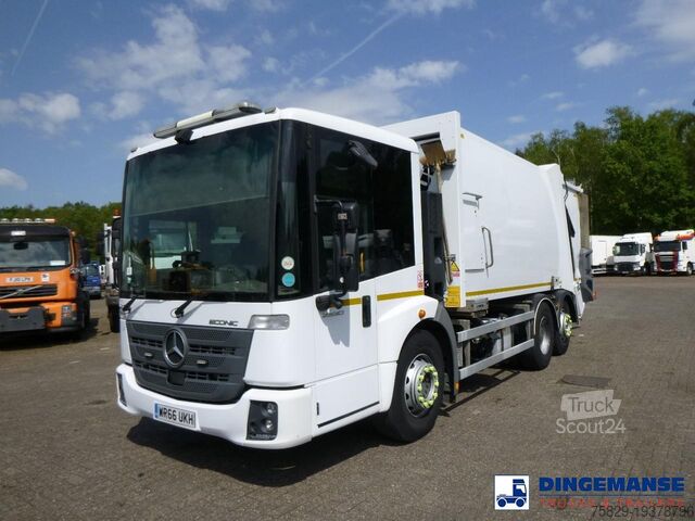 Abfallsammelfahrzeug Mercedes Econic 2630 6x2 RHD Euro 6 Refuse truck
