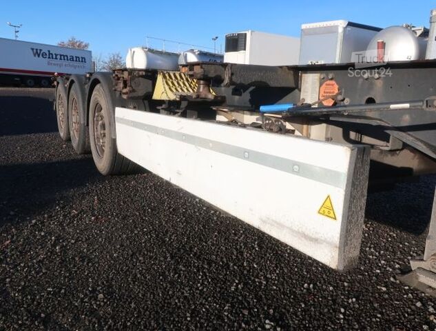 Semirimorchio a cassa mobile Krone SDC 27 40 Fuss Box Liner Carrier Genset Liftachse