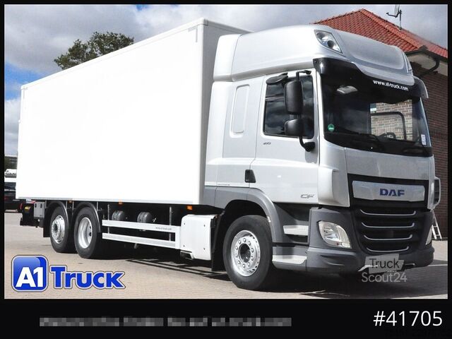 Skříňový nákladní automobil DAF CF 450 LL LBW, Lift-Lenkachse, L 7,4m. H 2,6m