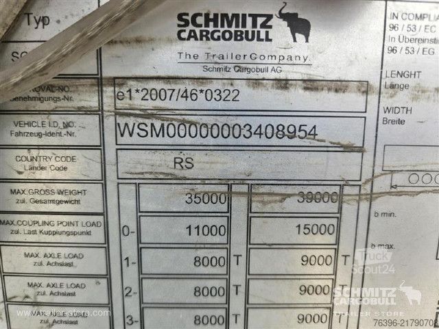 Auflieger mit Pritsche & Plane Schmitz Cargobull Semitrailer Curtainsider Standard