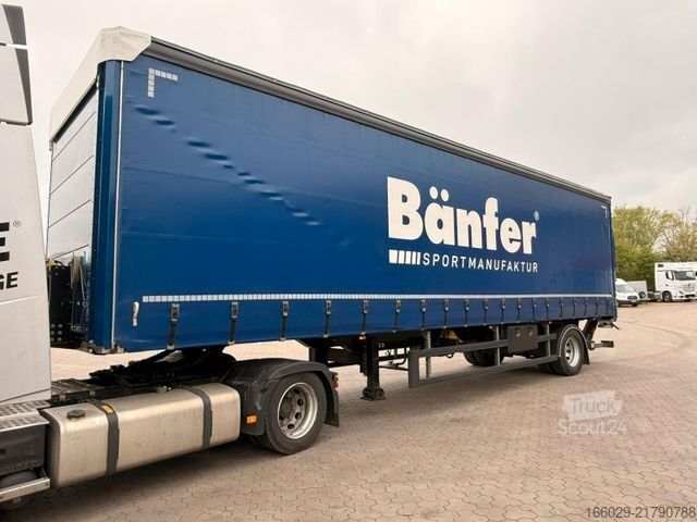 Semi-remorque bâchée  Citysatte gelenkt Planen Auflieger mit LBW + ZWG