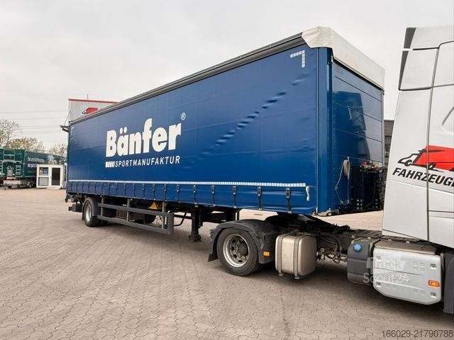 Semi-remorque bâchée  Citysatte gelenkt Planen Auflieger mit LBW + ZWG
