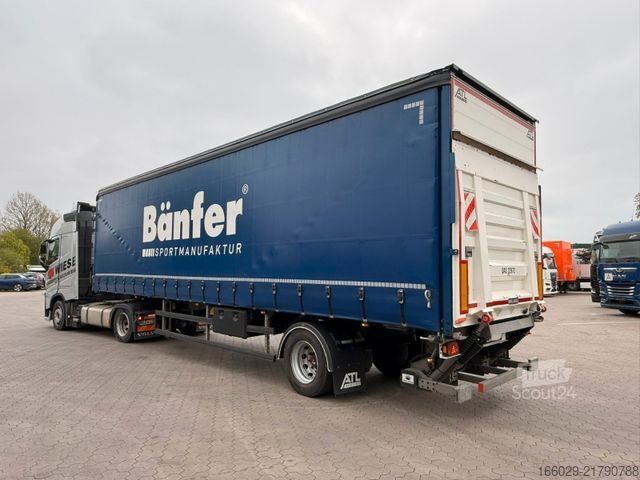 Semi-remorque bâchée  Citysatte gelenkt Planen Auflieger mit LBW + ZWG