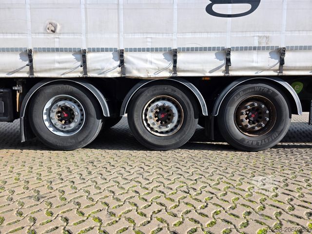 Auflieger mit Pritsche & Plane BERGER SAPL 24 / Coilmulde / EDSCHA