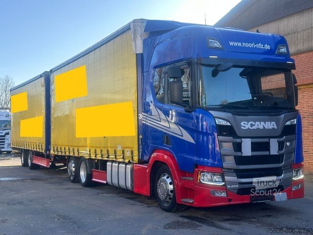 Ciężarówka jumbo SCANIA R450 Jumbozug 3+2 Durchlader Euro6D Retarder