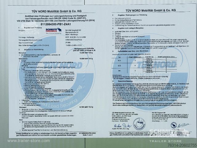 Semi-remorque bâchée Schmitz Cargobull Curtainsider Standard Getränke
