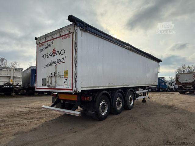 Semi-remorque benne KEMPF SKM 39/3 AK 55m³*Alu-Mulde*ALCOA*Lift*Plane*TOP