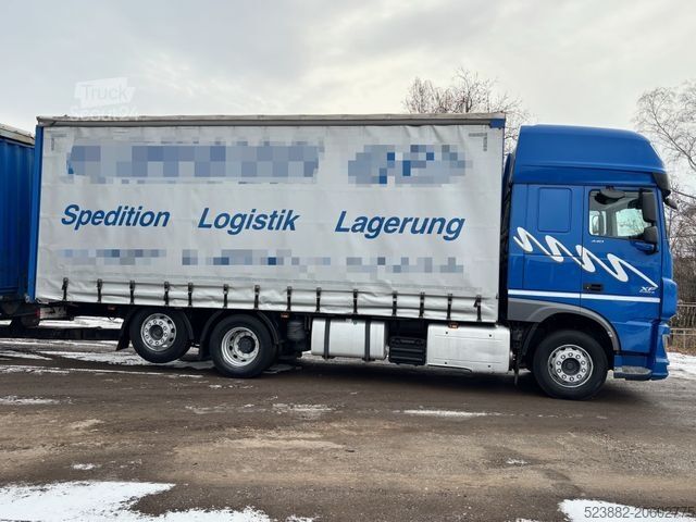 Kamion sa ravnom platformom i ceradom DAF XF440 6x2*SSC*Komplettzug*Edscha*Lift*Tandem*ACC
