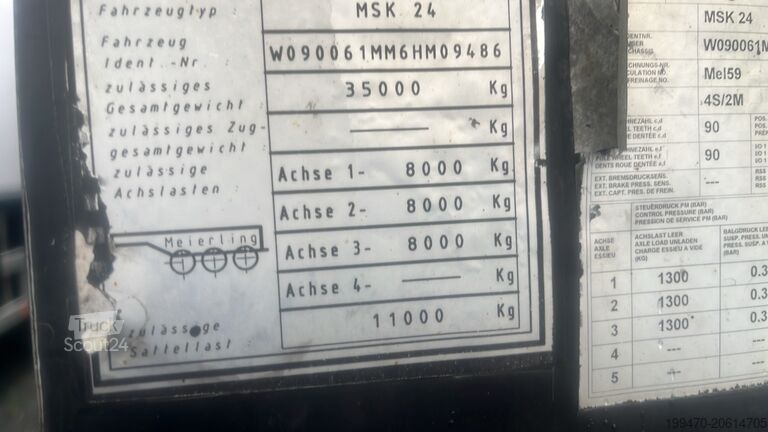 Kippauflieger Meierling MSK 24 HM / AL-HAR 7,6