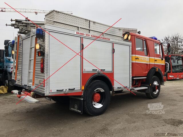 Vrachtwagenchassis Mercedes-Benz 1622 SK 4x4 4WD Seilwinde Steel/Steel