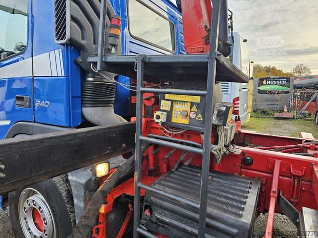 Driewegkiepwagen Volvo FM9 340HP Kran FASSI F95A.24 Blatt/Blatt