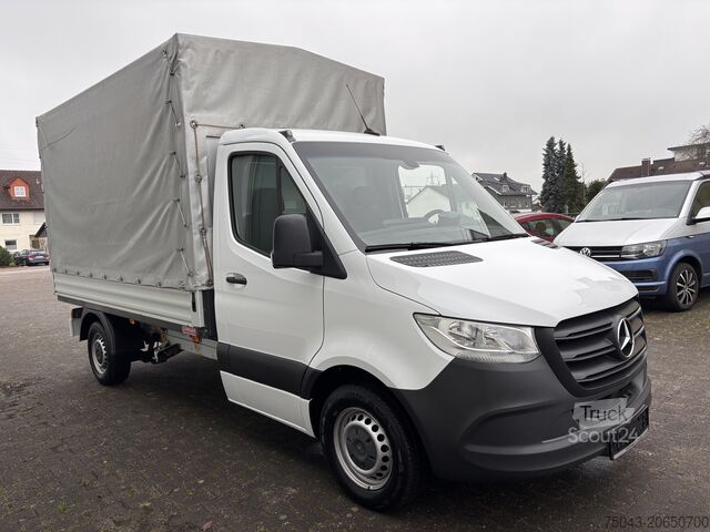 Μεταφορέας με επίπεδη πλατφόρμα & μουσαμά Mercedes-Benz Sprinter 314 *Plane*Kamera*30.Tkm*1.Hand