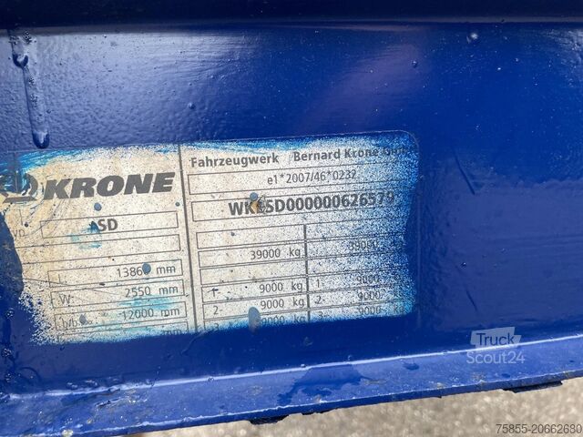 Volume transport Krone Mega Mega / Volume / BPW Axles / Drumbrakes