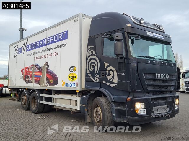 Kuffert Iveco Stralis 560 6X2 Retarder Automatic Lift Axle 15...