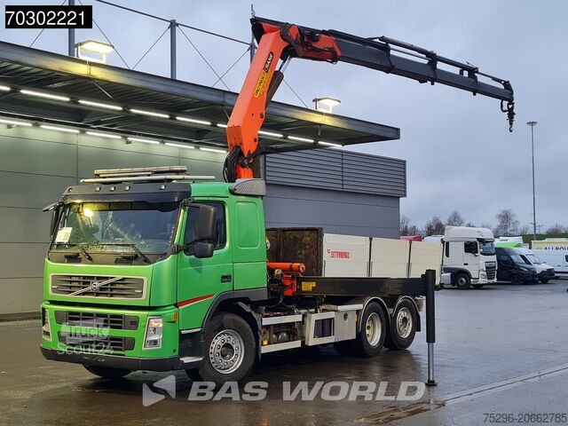 3-Seiten-Kipper Volvo FM 340 FM 6X2 Palfinger PK23002 Crane 10m3 3-w...