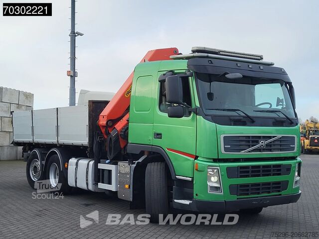3-sidig tipp Volvo FM 340 FM 6X2 Palfinger PK23002  Crane 10m3 3-w...