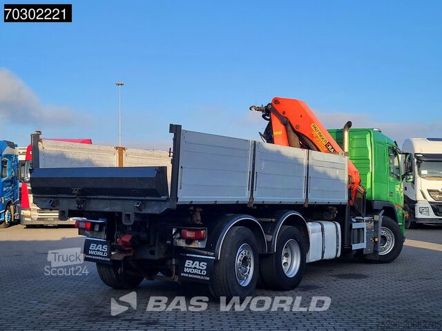 3-Seiten-Kipper Volvo FM 340 FM 6X2 Palfinger PK23002 Crane 10m3 3-w...