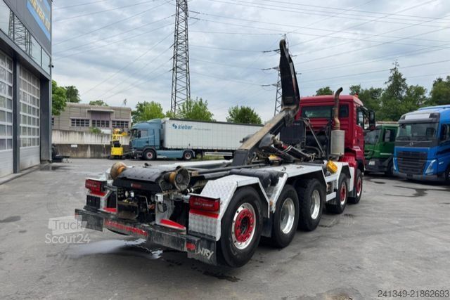 Ruloninė konteinerinė savivartis MAN TGS 35.480 10x4 Hiab 26T