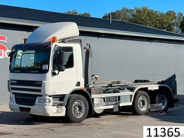 Haakarm vrachtwagen DAF CF 250 VDL-Abrollkipper mit Planenaufbau u. LBW