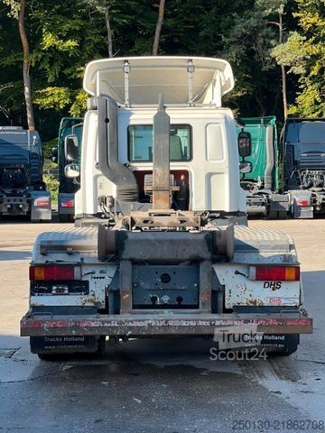 Haakarm vrachtwagen DAF CF 250 VDL-Abrollkipper mit Planenaufbau u. LBW