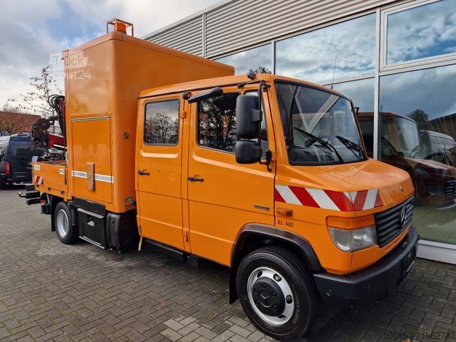 Skapbil MERCEDES-BENZ Vario 816 D Koffer/Kran/Seil/Tank/Werkst.