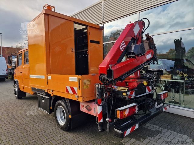 Skapbil MERCEDES-BENZ Vario 816 D Koffer/Kran/Seil/Tank/Werkst.