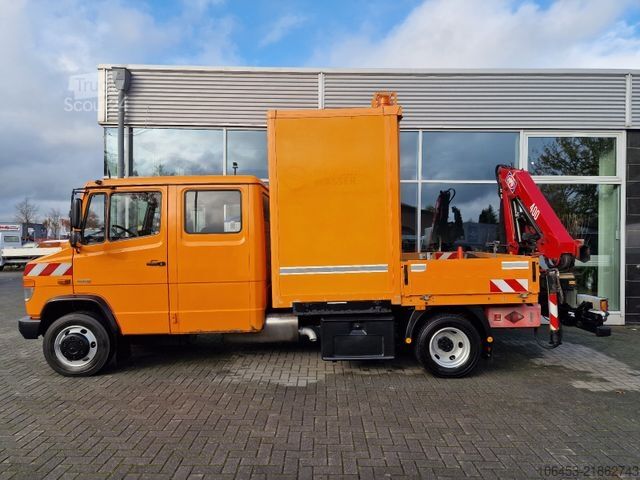 Skapbil MERCEDES-BENZ Vario 816 D Koffer/Kran/Seil/Tank/Werkst.