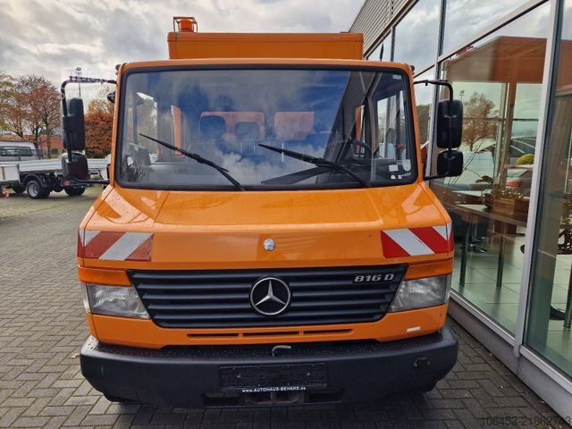 Skapbil MERCEDES-BENZ Vario 816 D Koffer/Kran/Seil/Tank/Werkst.