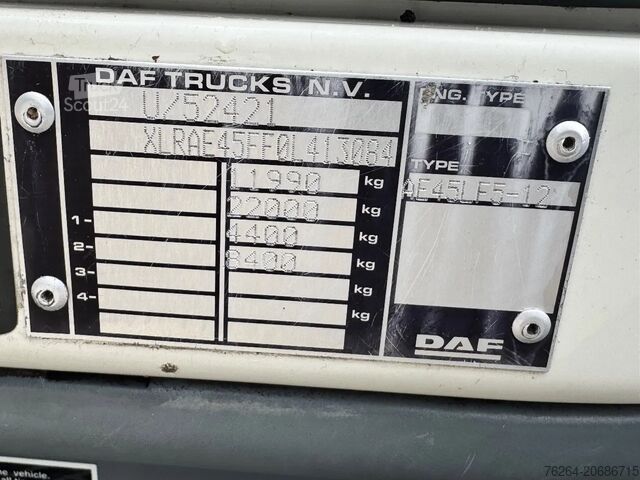 Resväska DAF LF 210 BAKWAGEN MANUEEL EURO5