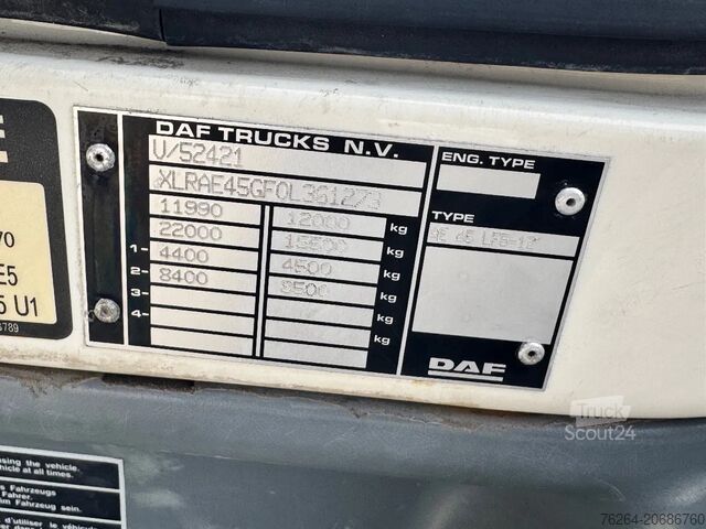 Resväska DAF LF 220 BAKWAGEN EURO5