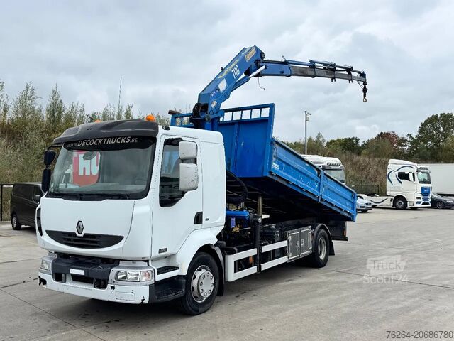 Skraldevogn Renault Midlum 220 16T KIPPER+KRAAN