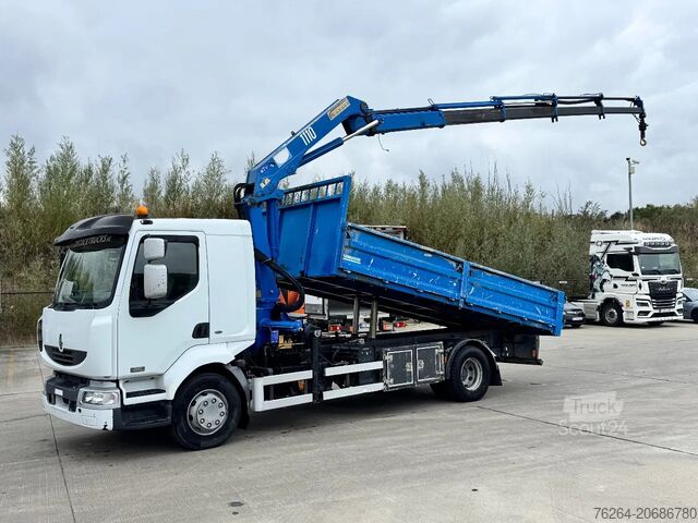 Skraldevogn Renault Midlum 220 16T KIPPER+KRAAN