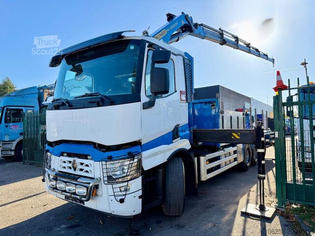 Open laadbak Renault C480 8x4 Pritsche + Kran (20m!) PALFINGER PK330...