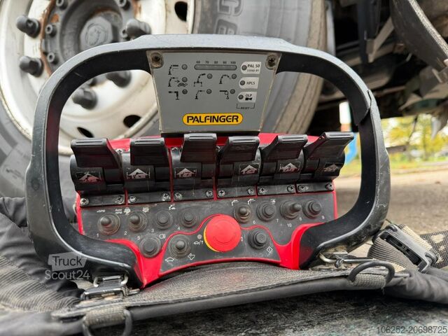 Containertransport (haakarmsysteem) Scania P400 6x4 HOOKLIFT + CRANE PALFINGER PK9001 EH -...