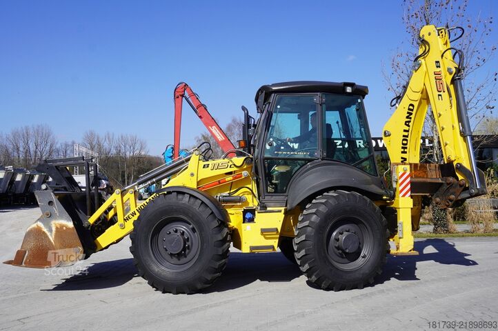 Bager-nakladač New Holland B 115 C backhoe loader/ 1000 MTH/ 2units