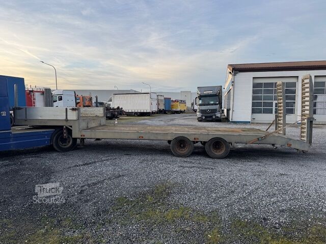 Dieplader oplegger Müller-Mitteltal 2 achs Tieflader luft Rampen 17 to GG