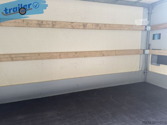 Trailer with flatbed & tarpaulin Henra 
