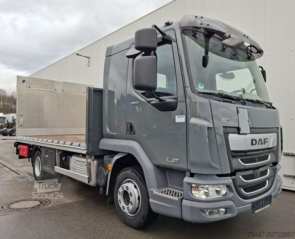 Ciężarówka z płaską platformą DAF LF 260 FA 12to 3-Sitzer Navi Pritsche LBW