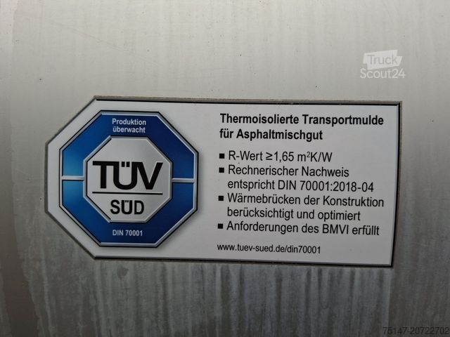 Kippers oplegger SCHWARZMÜLLER 3-Achs Kippmulde Stahl HARDOX Thermoisoliert