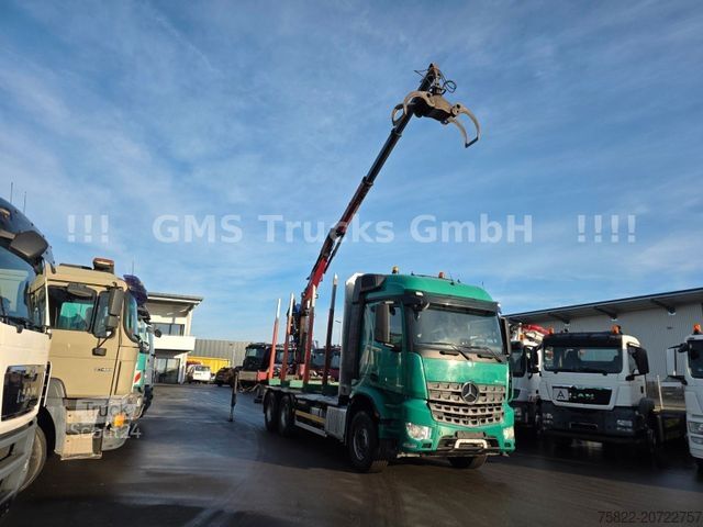 Holztransporter LKW MERCEDES-BENZ Arocs 2651 / 6X4 / Penz 14Z