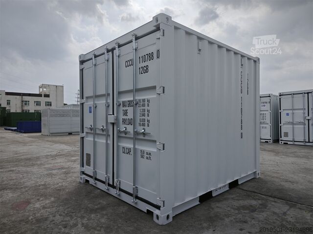 Seecontainer 10 Fuß Seecontainer / one Way Lagercontainer / Anthrazit / Lichtgrau