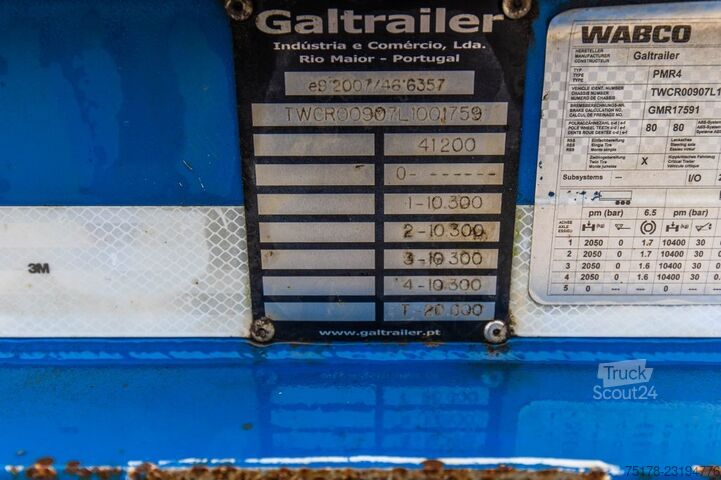  GALTRAILER GALTRAILER PMR4 - 41.2 TON