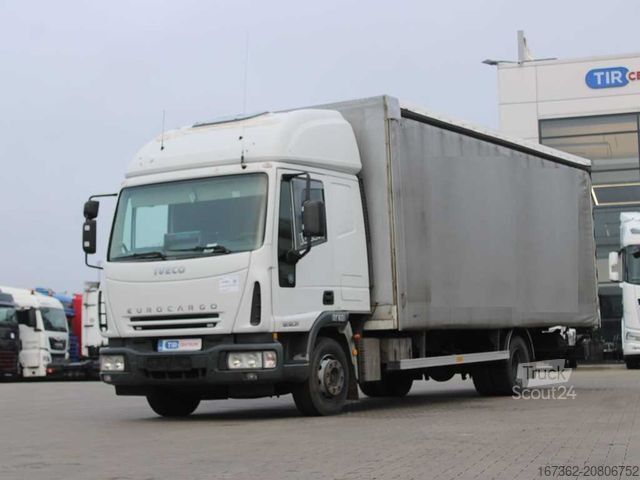 Samochód ciężarowy z plandeką typu platforma IVECO EUROCARGO 120EL21, EURO 3, PNEU 80%