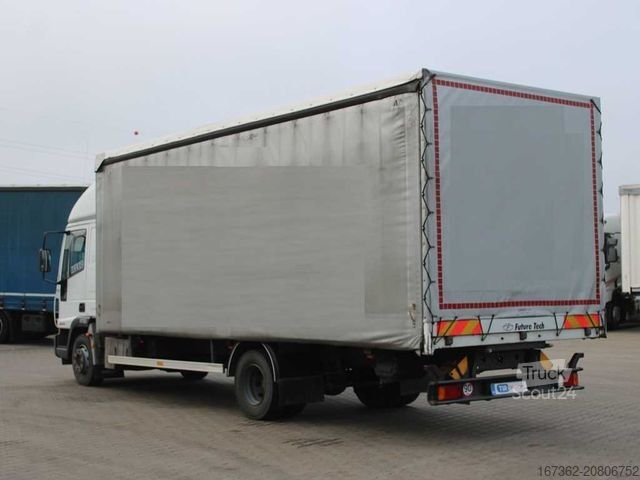 Samochód ciężarowy z plandeką typu platforma IVECO EUROCARGO 120EL21, EURO 3, PNEU 80%