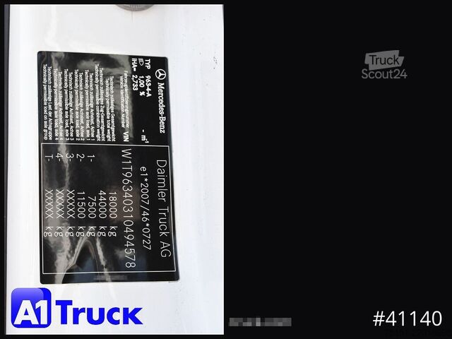 Standart çekici ünitesi MERCEDES-BENZ 1843, SZM, 2 Kreis-Hydraulik, Alufelgen, Mirrorcam,