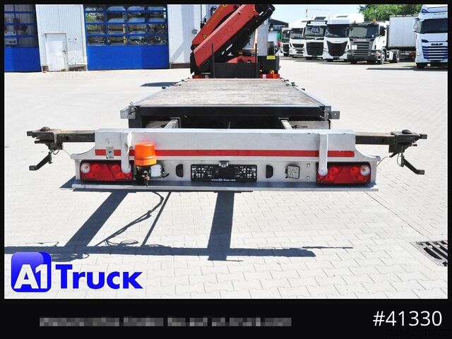 Åben trailer STEHMANN ZZW 16, Container, verbreiterbar, ausziehbar, oben gekuppelt